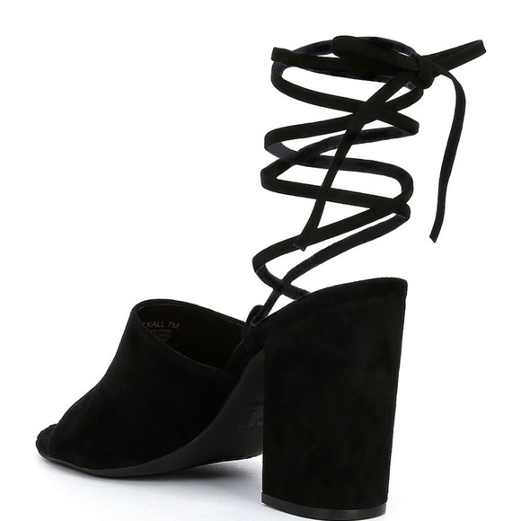 Kat-Kall Ankle Wrap Block Heel Mules - Picture 4 of 6